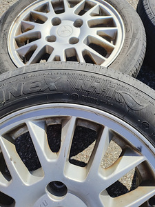 Лeгкосплавные диски Mitsubishi 6J,×46.R15. На летней резине. (4 фото из 9)