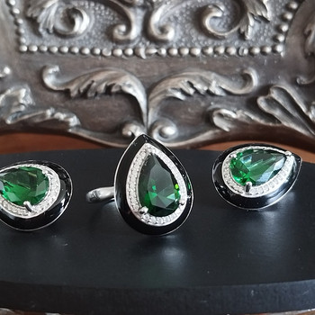 Украшения из серебра 925, серьги, кольца, колье