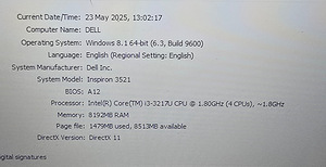 Sülearvuti Dell Inspiron 15 3521 + Laadija (2 foto / 10)