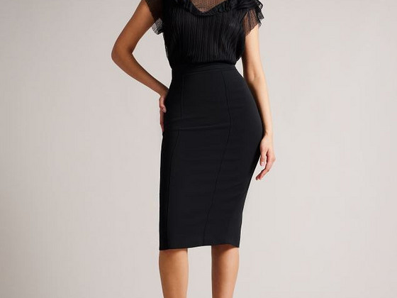 Ted Baker Raees seelik stretch pencil midi skirt s.5