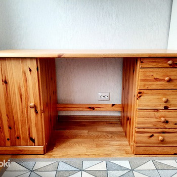 Письменный стол из массива сосны BR115, 145x60x75 см