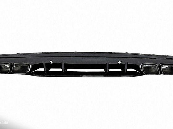Диффузор заднего бампера с насадками Mercedes C-Class W205