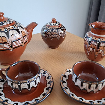 Керамический кофейный сервиз