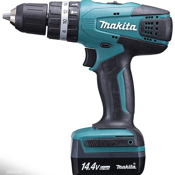 Akutrell Makita DHP347D + 2tk Aku + laadija + kohver