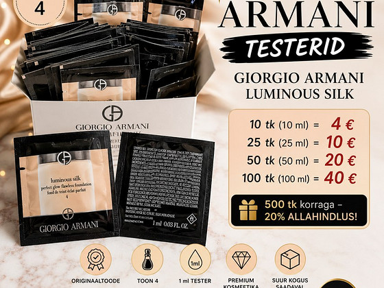 Giorgio Armani Luminous Silk 1 ml originaalsed testerid