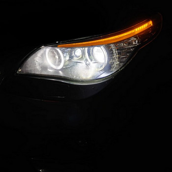 Передняя фара в.п E60/E61 LCI hella/OEM (с трещиной)
