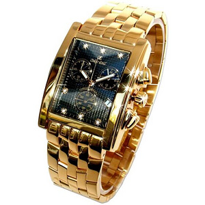 Oskar Emil gold plated and 7 diamond watch (1 foto / 1)
