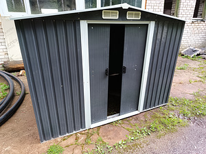 Сарай из металла 2,1 x 2,6 x 1,9м (3 фото из 3)