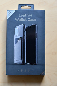 iPhone 11Pro nahast ümbris Mujjo kaarditaskuga, uus (1 foto / 2)