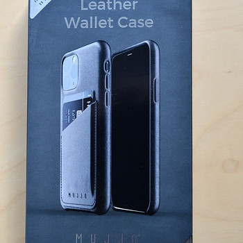 iPhone 11Pro nahast ümbris Mujjo kaarditaskuga, uus