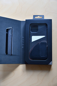 iPhone 11Pro nahast ümbris Mujjo kaarditaskuga, uus (2 foto / 2)