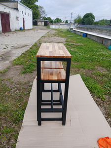 Laud kahe tooliga LOFT stiilis (3 foto / 8)