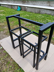 Laud kahe tooliga LOFT stiilis (4 foto / 8)
