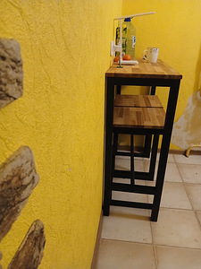 Laud kahe tooliga LOFT stiilis (1 foto / 8)