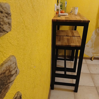 Стол с двумя стульями в стиле LOFT