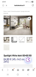 Villeroy and Boch keraamilised plaadid 9m2 (3 foto / 3)