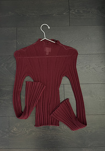 Бордовая НОВАЯ женская блузка H&M (1 фото из 2)