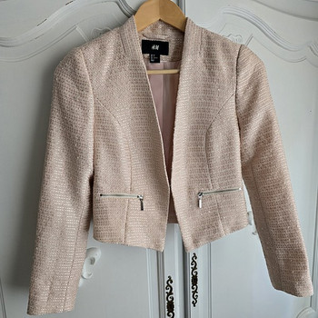 H&M roosa jakk/pintsak, suurusele 34