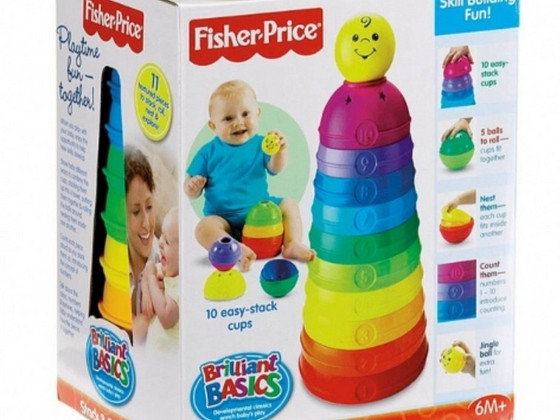 Fisher Price пирамида Stack & Roll