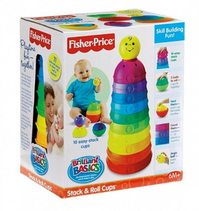 Fisher Price пирамида Stack & Roll (1 фото из 4)