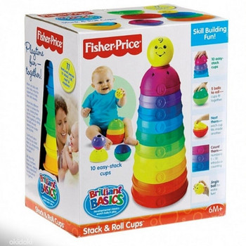 Fisher Price пирамида Stack & Roll