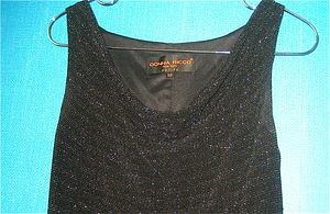 Donna Ricco New York բրենդային երեկոյան սև զգեստ, вечернее (3 фото из 3)