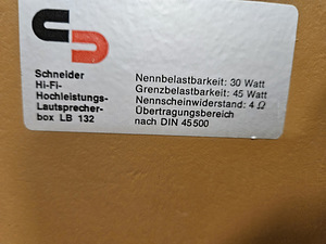Schneider Hi-Fi box LB 132 (4 foto / 4)