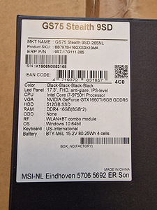 Sülearvuti MSI GS75 Stealth 17.3" RGB (6 foto / 7)