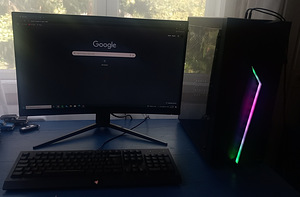 Рабочий компьютер + монитор MSI Optix G24C4 144Гц + клавиату (5 фото из 5)