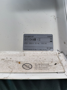 Elektriradiaator Beta 1000W, Ensto, EPHBE10B (2 foto / 2)