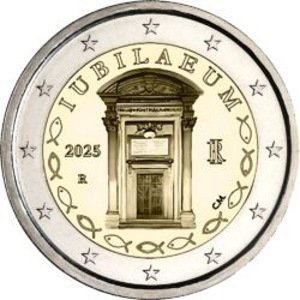 2 евровые монеты 2025 (2 фото из 5)
