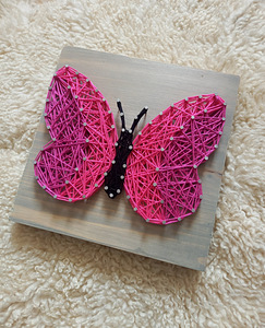 Niidikunst / String art / Käsitöökomplekt lastele (1 foto / 6)