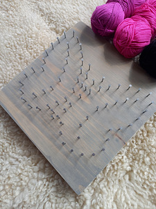 Niidikunst / String art / Käsitöökomplekt lastele (2 foto / 6)