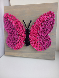 Niidikunst / String art / Käsitöökomplekt lastele (4 foto / 6)