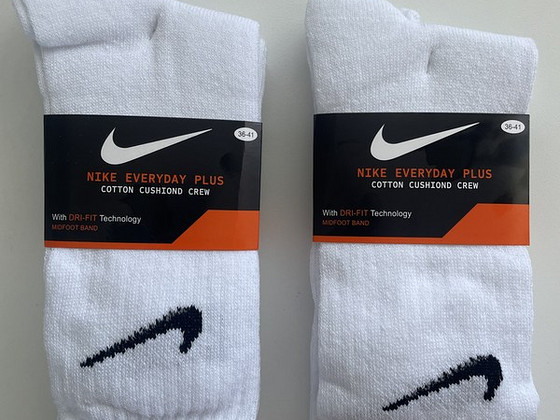 2 пары носков Nike, по 3 штуки в каждой