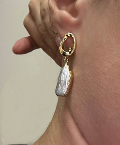Kullatud 18k komplekt pärlitega (2 foto / 2)
