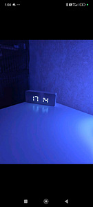 Современный LED-часы / будильник с зеркальным дисплеем (4 фото из 4)