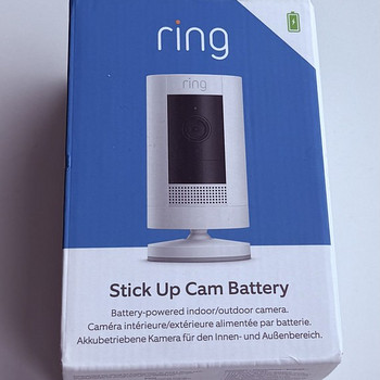 Ring Stick Up Cam Battery , White