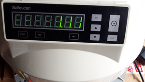 Müntide loendaja-sortija Safescan, mudel 1250 EUR (2 foto / 3)