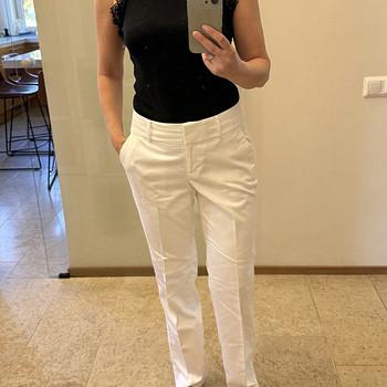 Ann Taylor белые классические брюки M