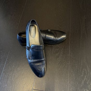Leather loafers