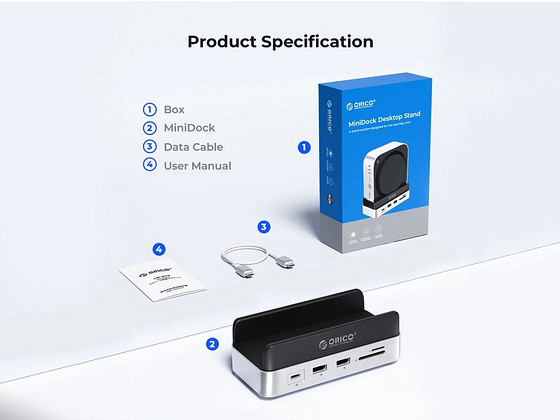 ORICO MiniDock Vertical Mac Mini M4 Dock Stand