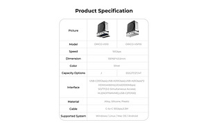 ORICO MiniDock Vertical Mac Mini M4 Dock Stand (4 фото из 10)
