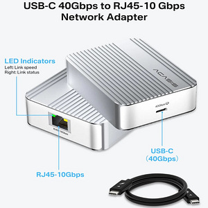 Acasis USB4 to 10 Gigabit Ethernet Adapter with Thunderbolt (1 foto / 7)