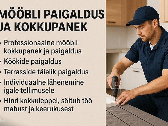 Mööbli paigaldus, väikeparandus