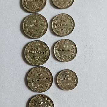 Hõbemündid 1914-1915
