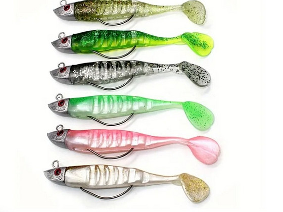 SILIKONLANDID JIGIPEAGA 6 TK. 26 g ja 10tk, 8cm, 14g