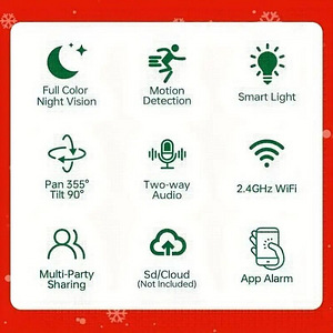 WiFi HD камера видеонаблюдения (3 фото из 10)