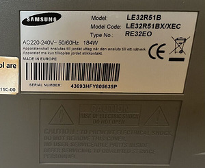 Samsung 32" LE32R51B +seinakinnitus. (2 foto / 8)