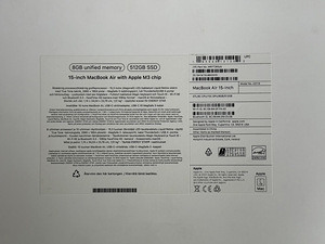 Apple Macbook Air 15 M3 2024 8/512GB Starlight SWE как новый (7 фото из 7)